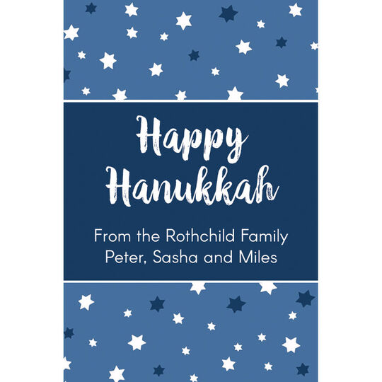Starry Hanukkah Gift Stickers